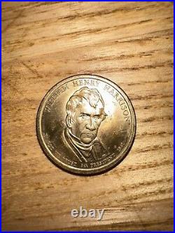 Rare Collectible William Henry Harrison Presidential 1$ Gold Dollar Coin