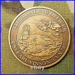 Rare, Commanding Officer, Uss Carl Vinson Cvn-70, Gold Eagle Challenge Coin