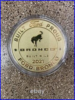 Rare Ford Bronco Coin. 2021 Built Wild Commemorative limited production