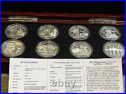 Rare Limited Edition Pearl Harbor Silver & Gold Plated Proof 8 Coin Collection