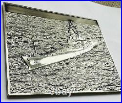 Rare Navy USN Chiefs Mess CPO Challenge Coin Golden Shellback Certificate Coin