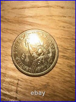 Rare TONED Collectible Abraham Lincoln Presidential 1$ Gold Dollar Coin