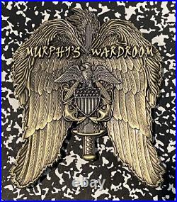 Rare USS MICHAEL MURPHY DDG-112 Gold Wardroom Wings. Navy Challenge Coin