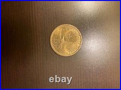 Rare coin 2001-d dollar coin best condition color gold these are for collection