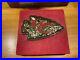 Rare kansas city chiefs, gold plated 3D arrowhead challenge coin and display box