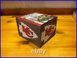 Rare kansas city chiefs, gold plated 3D arrowhead challenge coin and display box