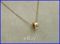 Roberto Coin 18 Karat Rose Gold Pendant Necklace Pois Moi Collection Retail $790