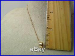 Roberto Coin 18 Karat Rose Gold Pendant Necklace Pois Moi Collection Retail $790