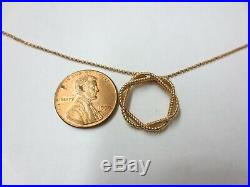 Roberto Coin BAROCCO COLLECTION 18KT Rose Gold Necklace & Pendant 18