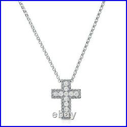 Roberto Coin Princess Collection White Gold Diamond Cross 0.15 ct necklace