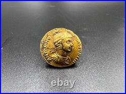 Roman Gold Coin 17 k 4 Grams Jewelry Necklace Pendant Collectables