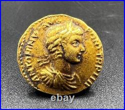 Roman Gold Coin 17 k 4 Grams Jewelry Necklace Pendant Collectables