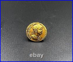 Roman Gold Coin 17 k 4 Grams Jewelry Necklace Pendant Collectables