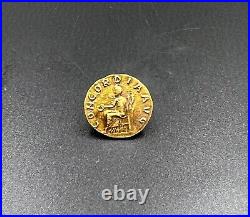 Roman Gold Coin 17 k 4 Grams Jewelry Necklace Pendant Collectables