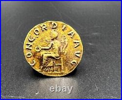 Roman Gold Coin 17 k 4 Grams Jewelry Necklace Pendant Collectables