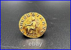 Roman Gold Coin 17 k 4 Grams Jewelry Necklace Pendant Collectables