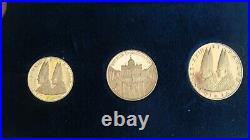 Rome Italy 18K Gold Coin Vatican El Medina Collection Medals LOT 3 Catholic