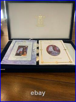 Royal Mint 1997 Golden Wedding Collection Silver Coin Set with 24K Gold