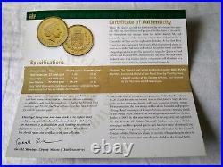 Royal Mint Gold Proof Sovereign Three Coin Collection 2002 with COA