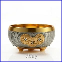 Royal Selangor Wealth Bowl Collection Pewter Wealth Bowl with 24K Gold Plating