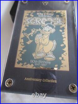 SCROOGE McDUCK 24kt gold plated limited edition 50th Birthday 1997 ###/1947