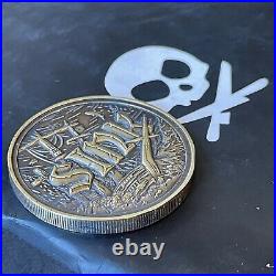 SOLD OUT Petes Pirate Life Sink/Swim Brass EDC Coin