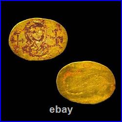 SOLID GOLD Seal or Token AV Crusader Coin Artifact Jerusalem Crosses Virgin Mary