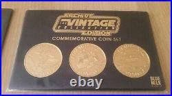 STAR WARS Vintage Collection ARCHIVE EDITION lot Gold Coin Set Portfolio Coins