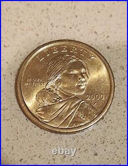 Sacagawea Dollar 2000 Cheerios P, D with Coin Collection & Ceramic Coin Jar