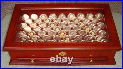 Sacagawea Gold Dollar Coin Collection with Display Chest and Information Booklet