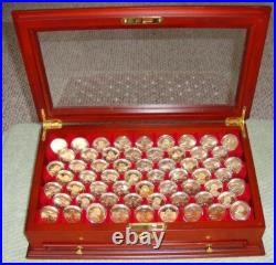 Sacagawea Gold Dollar Coin Collection with Display Chest and Information Booklet