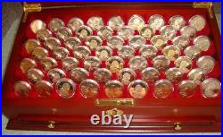 Sacagawea Gold Dollar Coin Collection with Display Chest and Information Booklet