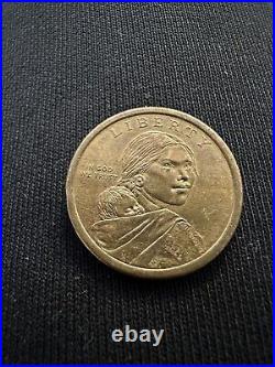 Sacagawea Wanpanweo Treaty 1621 USA Dollar Coin Gold Color (Collectible Piece)