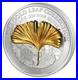 Samoa 2014 10$ Gold Leaf Collection 3D Ginko 1 oz Silver Proof Coin 2