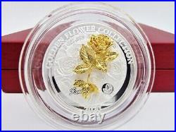 Samoa 2020 5$ Golden Flower Collection ROSE FLORA 1 Oz Silver Coin #1