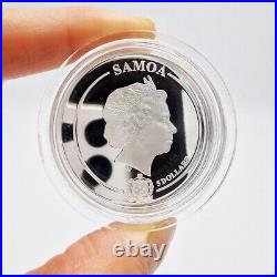 Samoa 2020 5$ Golden Flower Collection ROSE FLORA 1 Oz Silver Coin #1