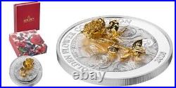 Samoa 2020 5$ Golden Flower Collection ROSE FLORA 1 Oz Silver Coin #1