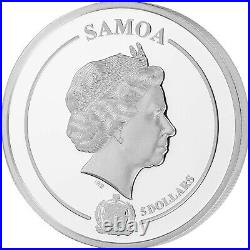 Samoa 2020 5$ Golden Flower Collection ROSE FLORA 1 Oz Silver Coin #1