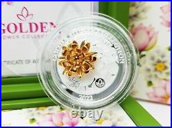 Samoa 2022 5$ Golden Flower Collection WATER LILY FLORA 1 Oz Silver Coin