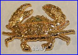 San Diego Chief's Crab Explosive Ordnance Disposal EOD Gold Navy Challenge Coin