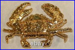 San Diego Chief's Crab Explosive Ordnance Disposal EOD Gold Navy Challenge Coin