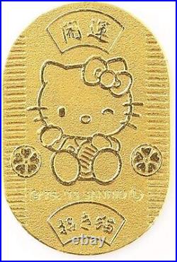 Sanrio Hello Kitty 24K Gold Coin Mascot / Pure Gold 5g Japan accessories 2023