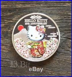 Sanrio Sakura Hello Kitty 40th Anniversary Silver & Gold Plated Coin 4pc Set