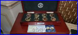 Semper Fi Marine Corps USMC Proof Collection Coins 24k Gold Plated with COA