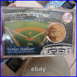 Set 38 Highland Mint Mlb Ballpark Stadiums Coin Collection 24k Gold Overlay