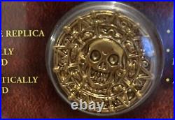 Set Of 2 Master Replica Disney Pirates Of The Caribbean Cursed Aztec Gold Coin