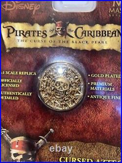 Set Of 2 Master Replica Disney Pirates Of The Caribbean Cursed Aztec Gold Coin