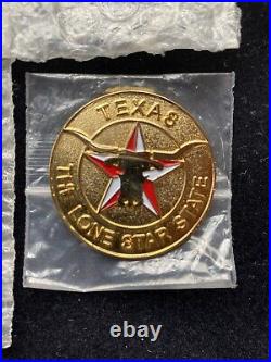 Set of 4 Uncirculated Texas The Lone Star State Gold Collectors Coins (RARE) SEE