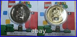 Set of LEGO SUPER MARIO COLLECTIBLE COIN GOLD AND SILVER COLOR Very RareNEW