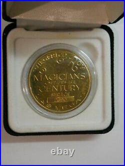 Siegfried and Roy Gold Plated Magicians of the Century Coin #2390 Rare w Case